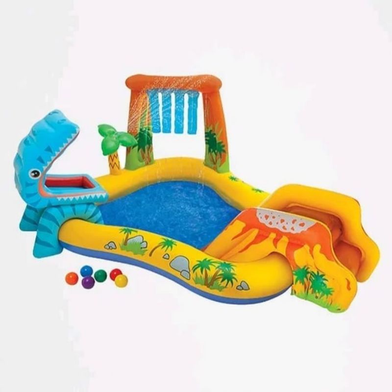 Intex kolam anak dinosaur play center #57444