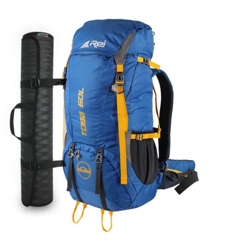 promo arei Toba 60L free matras hitam / Carrier rei promo.