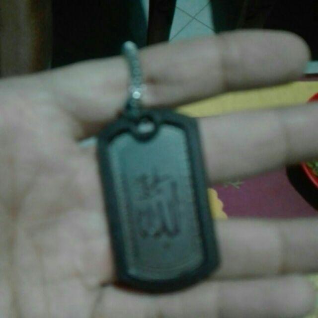 ⭐⭐⭐⭐⭐kalung Liontin Kaligrafi Ayat Kursi Titanium Stainless 316l