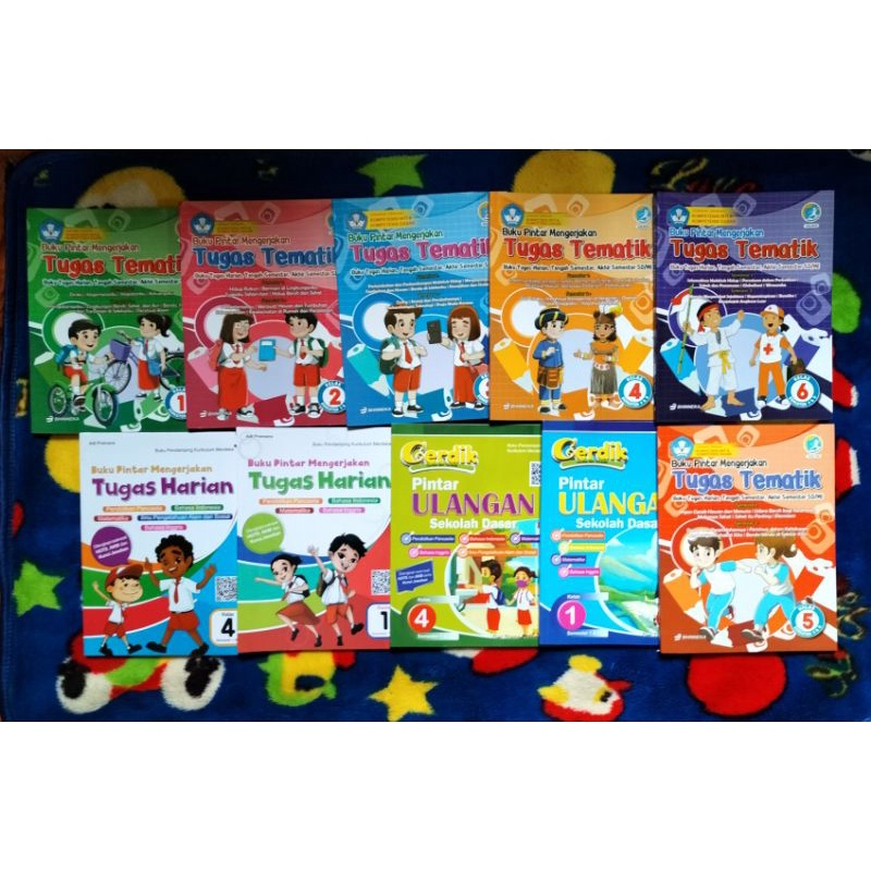 Jual ORIGINAL BUKU PINTAR MENGERJAKAN TUGAS TEMATIK + KUNCI JAWABAN