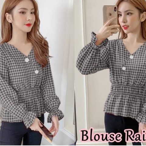 BLOUSE RAISSA KOTAK / ATASAN WANITA / BLOUSE WANITA