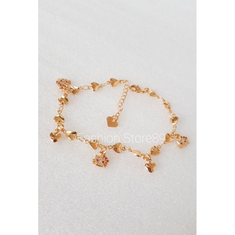 Gelang Love Jurai Kitty import xuping perhiasan lapis emas 18k bestseller xuping impor