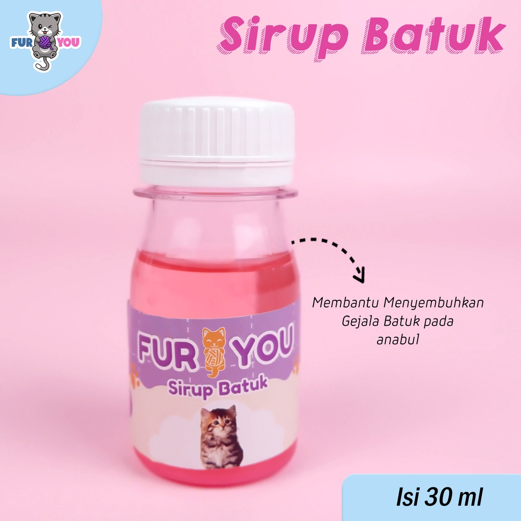 Fur You Sirup Batuk Kucing Anjing Anabul Batuk Grok Grok Ampuh Untuk Batuk Berdahak atau Kering