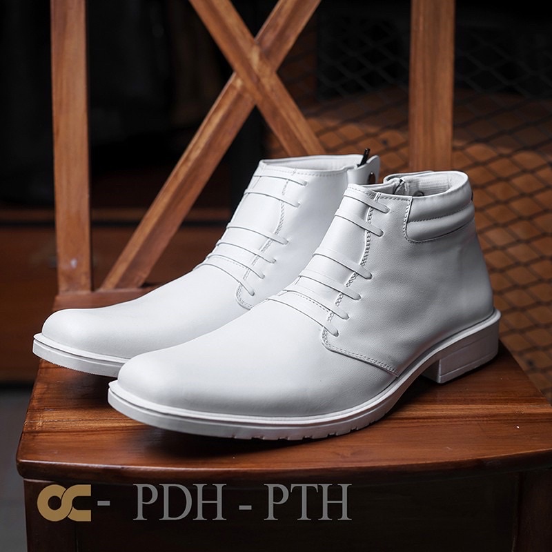 Sepatu PDH Kulit warna putih