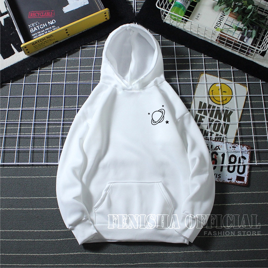 FenishaStore Sweater Hoodie Wanita Planet MARS Size M-L-XL-XXL Bisa Bayar Ditempat COD