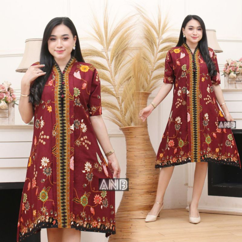 Tunik Batik Lengan Pendek OrigiNal premium dress