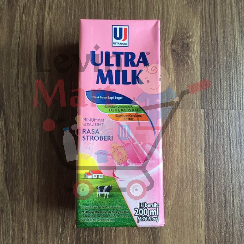 SUSU ULTRA UHT 200ML / SUSU ULTRA UHT 200 ML RASA FULL CREAM/RASA STRAWBERRY/RASA COKLAT