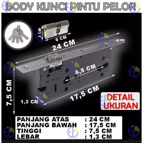 gagang pintu rumah 60 cm dan body kunci pelor murah tarikan gagang pintu minimalis pegangan pintu