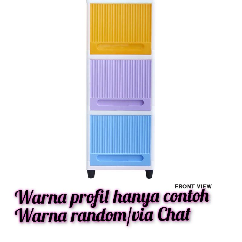 Lemari plastik club flip 3 susun