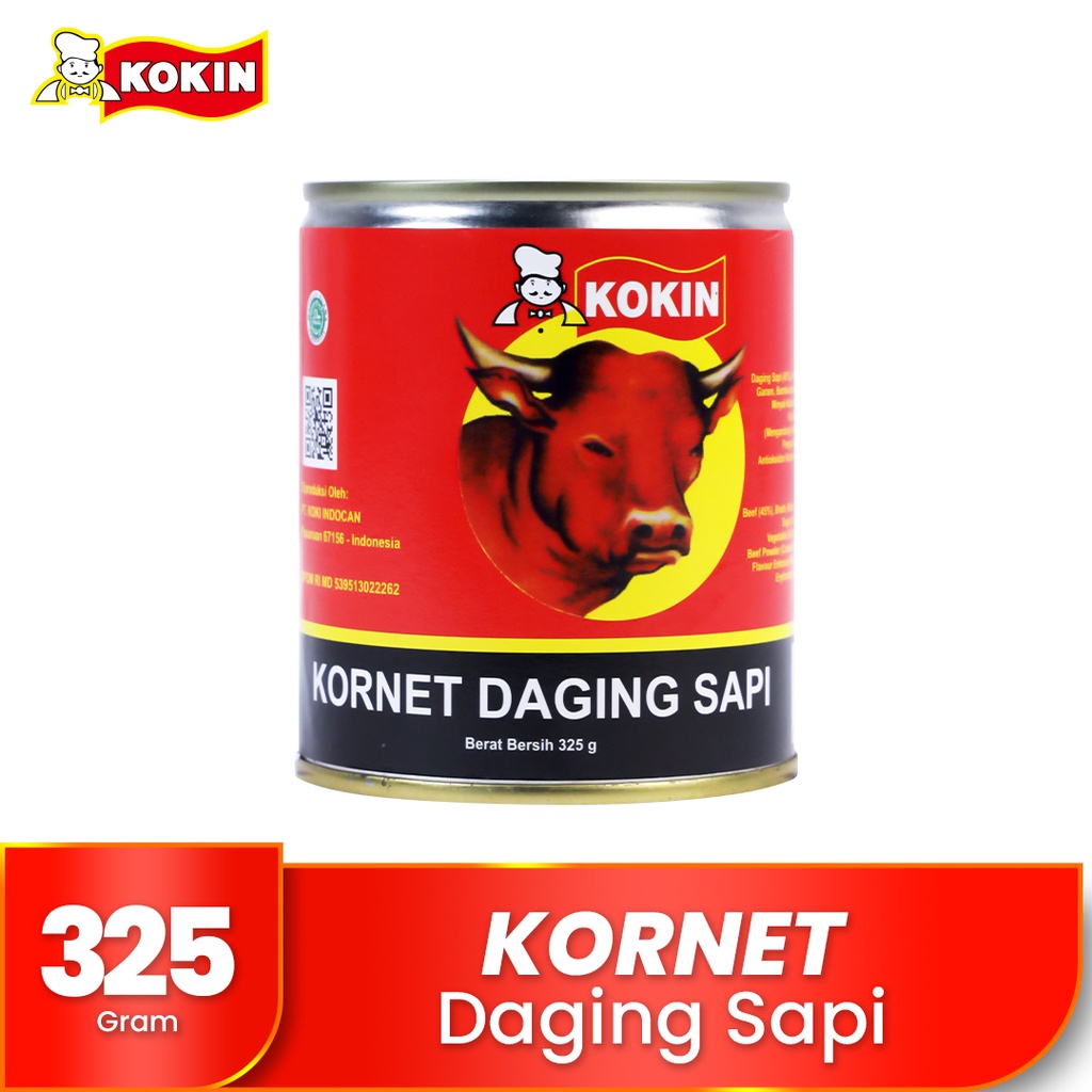 

Corned Beef Kornet Kaleng Daging Sapi Makanan Instan Siap Saji Halal 325 gram - Kokin