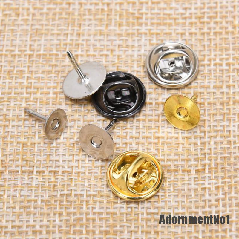 (Adornmentno1) 30pcs / Set Pin Bros Kupu-Kupu Bahan Tembaga Untuk Aksesoris Pakaian Diy