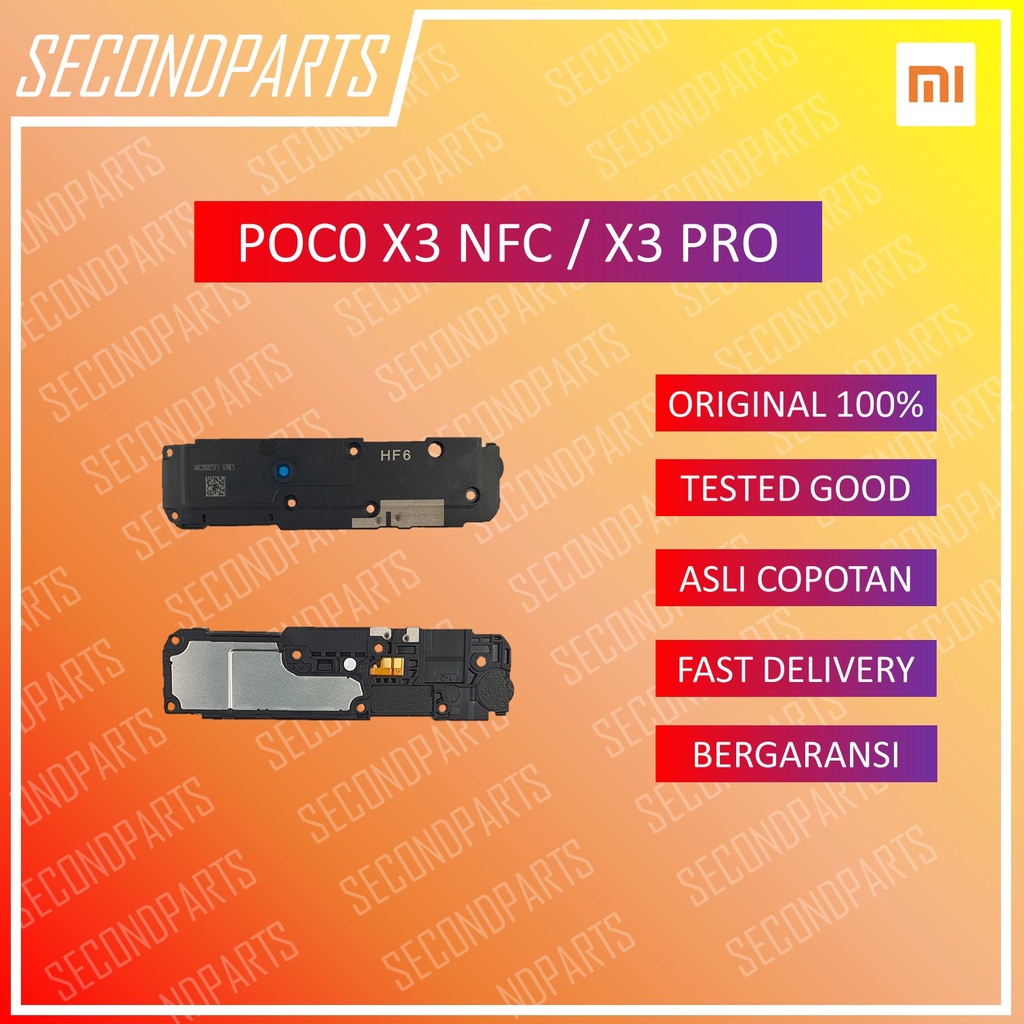 SPEAKER MUSIC BUZZER SUARA XIAOMI POCO X3 NFC / X3 PRO ORIGINAL COPOTAN