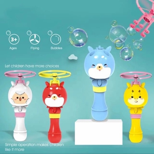 Mainan Bubble Baling-Baling/Bubble Gun/Mainan Bubble Toy Flight/ Mainan Gelembung Bubble Terbang KARAKTER 0768-1A