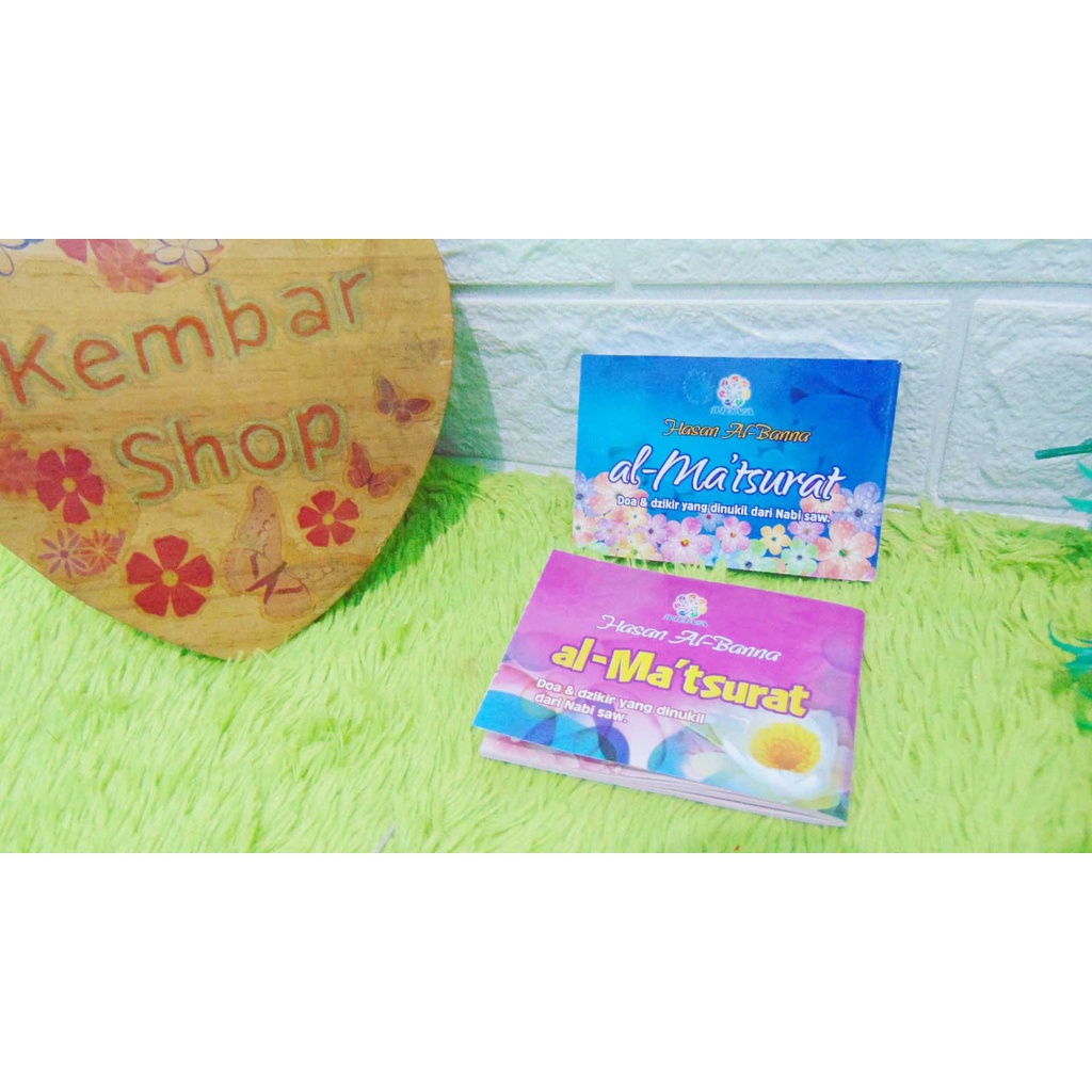 BUKU ZIKIR Al MATSURAT DZIKIR PAGI PETANG Al MA'TSURAT Kecil Saku Souvenir almatsurat Hasan Al Banna