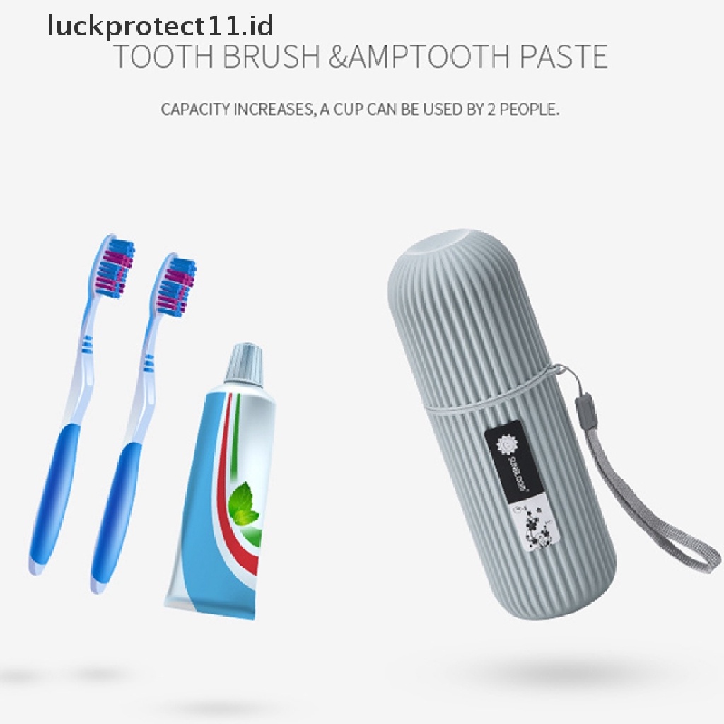 &lt; Luckprotect11. &lt; LuckproteksiId &gt; Kotak Penyimpanan Pasta Gigi portable Untuk Travel / Camping