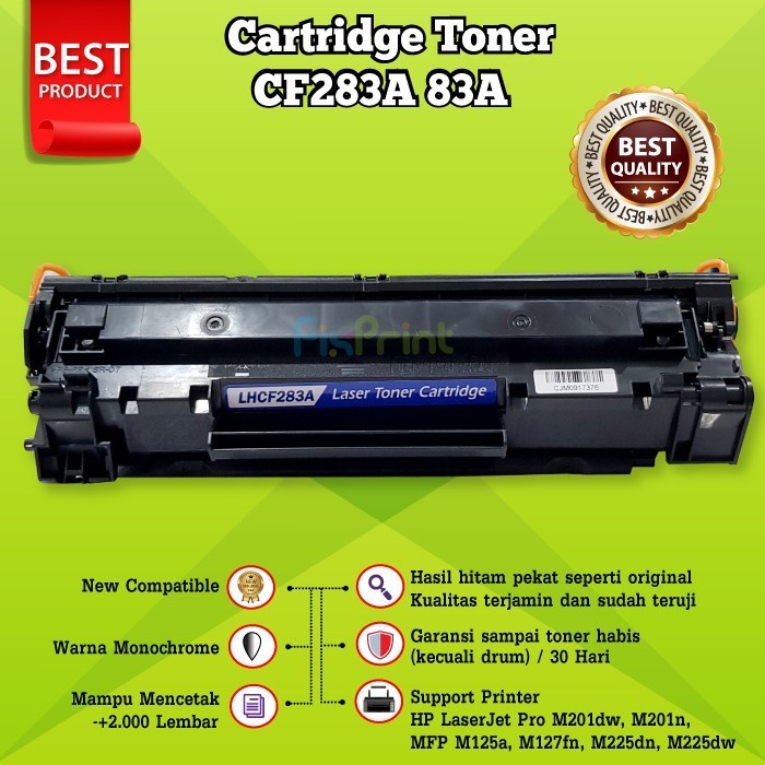 Cartridge Toner Compatible XP 83A CF283A Printer M201dw M201n M125a