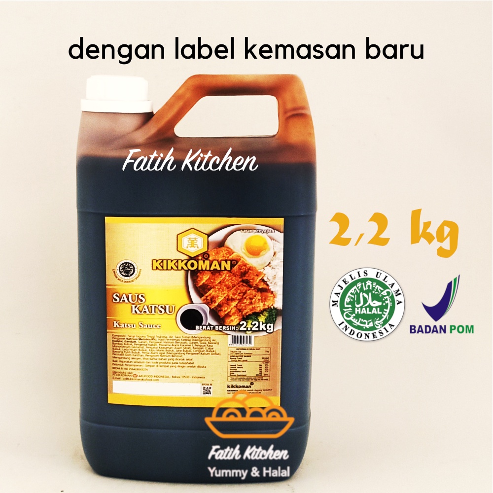 

Kikkoman Katsu Sauce Halal 2,2 kg Jerigen - Saus Katsu