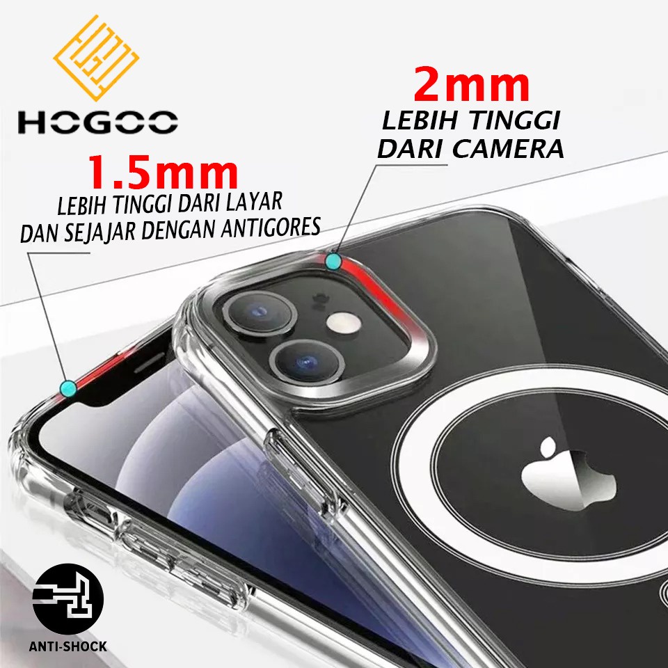 CASE MAGSAFE WIRELESS CHARGING IPHONE X XR XSMAX 11 12 13 14 PRO PRO MAX 12 13 MINI 14 PLUS 7 8 PLUS  SE 1 2 3 FAST CHARGING