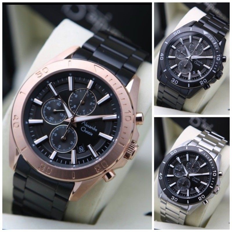 alexandre Christie Ac 6525 Stainless Steel/Garansi Resmi 1 Tahun