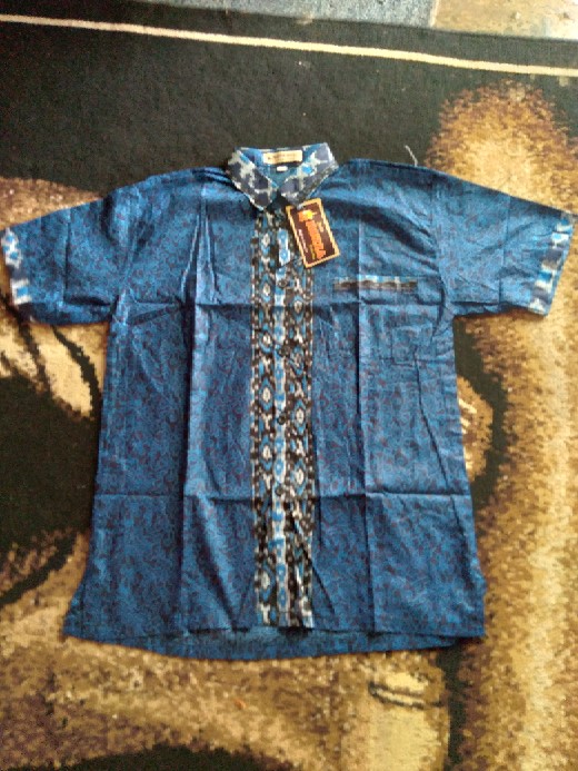 Ruzza Batik Anak Motif Mega Mendung Biru Dongket Seragam Bayi Sd Abg Remaja Tanggung