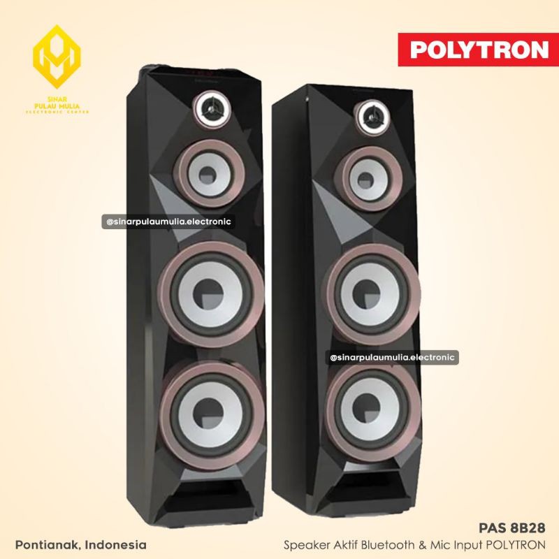 Polytron Speaker Aktif [Bluetooth & Mic Input] - PAS 8B28 / PAS8B28