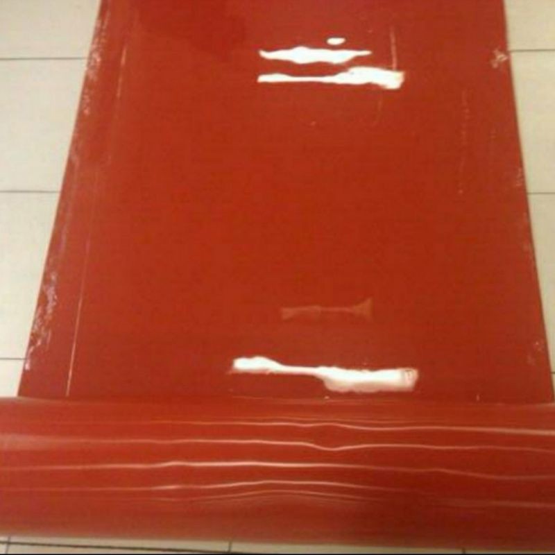 Karet Silikon Merah Lembaran 10mm (Red Silicone Rubber Sheet)