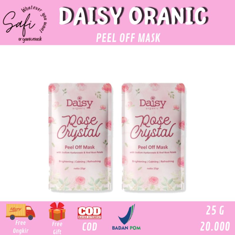 MASKER DAISY ROSE CRYSTAL PEEL OFF MASK