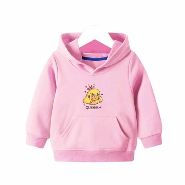 Hoodie Queens Anak Fleece Pakaian Anak