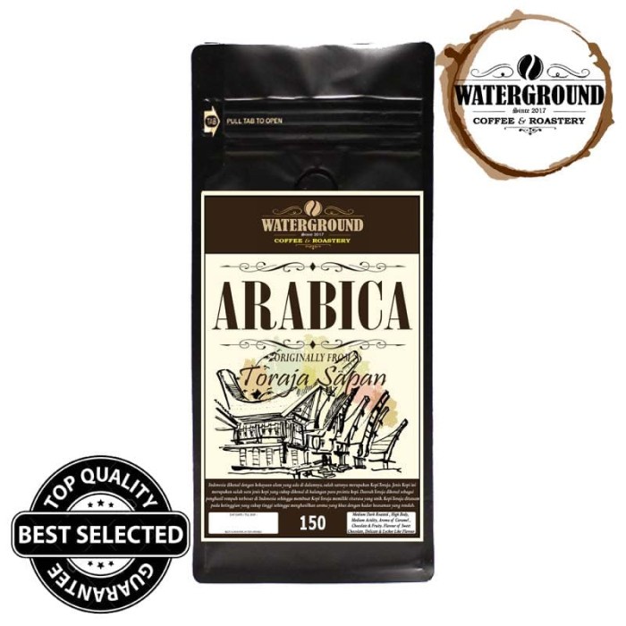 

NEW Kopi Arabika Toraja Sapan 150 grams (Biji/Bubuk) Arabica Coffee Beans - BUBUK KASAR