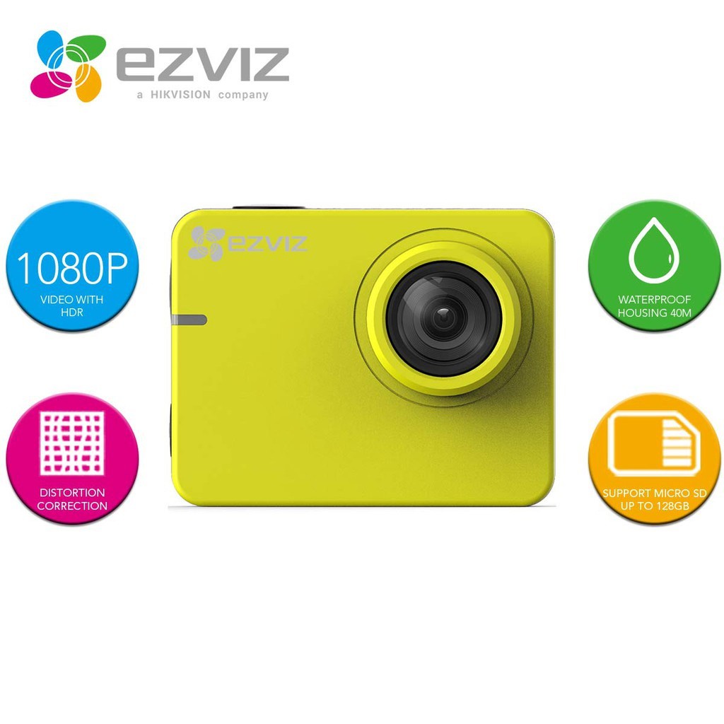 EZVIZ S2 ACTION CAMERA / DASH CAM FULL HD TOUCHSCREEN LCD