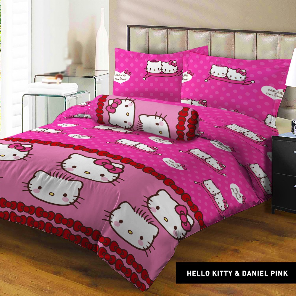 Bed Cover Aja Lady Rose Ukuran King Motif Hello Kitty Daniel Pink Shopee Indonesia