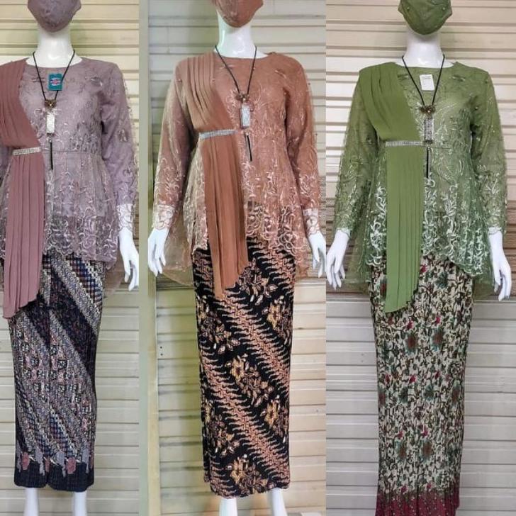 Best Seller.. Aurora Selendang > Setelan Kebaya Burkat / Kebaya Tunik / Kebaya Remaja / Kebaya Moder