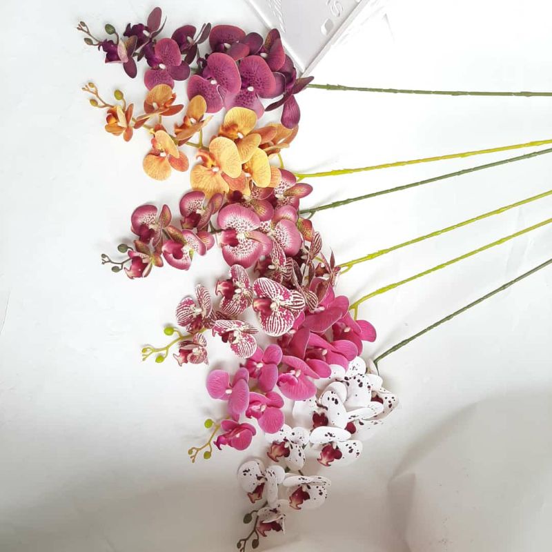 BUNGA ANGGREK LATEX CORAK 9 KUNTUM(BAGLXC9)- BUNGA SUDUT - BUNGA HIAS