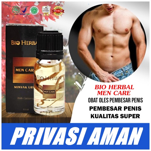 BPOM Bio herbal minyak urut obat pembesar peniz permanen original obat tahan lama untuk pria