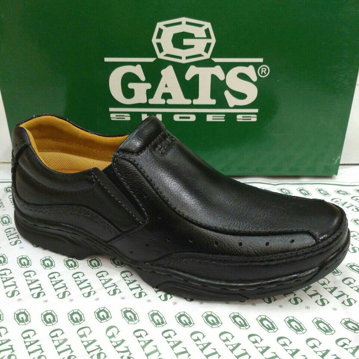 sepatu kulit GATS MP 2608 BLACK. ORIGINAL BY GATS TERBARU