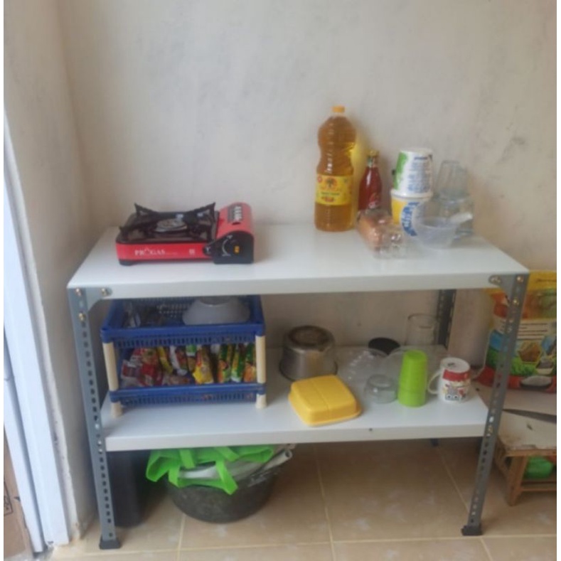 Rak besi meja kompor