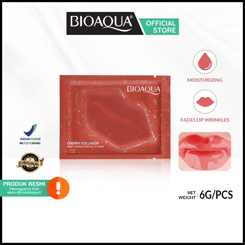Bioaqua Lip mask ( satuan / 6gr) masker bibir pelembab anti pecah mois - satuan ( 6gr)