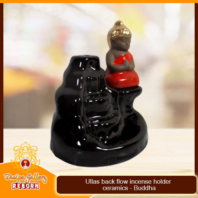 Tempat bakar dupa Back Flow Incense Holder Ceramics - Buddha