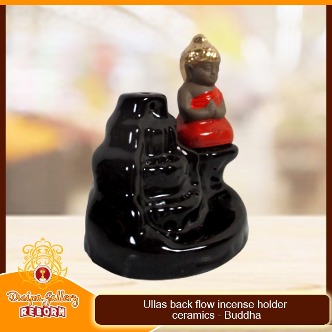 Tempat bakar dupa Back Flow Incense Holder Ceramics - Buddha