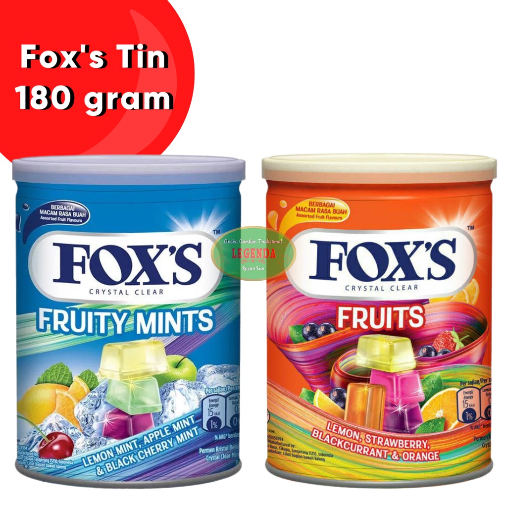 

Permen Fox's Tin 180 gram foxs kaleng