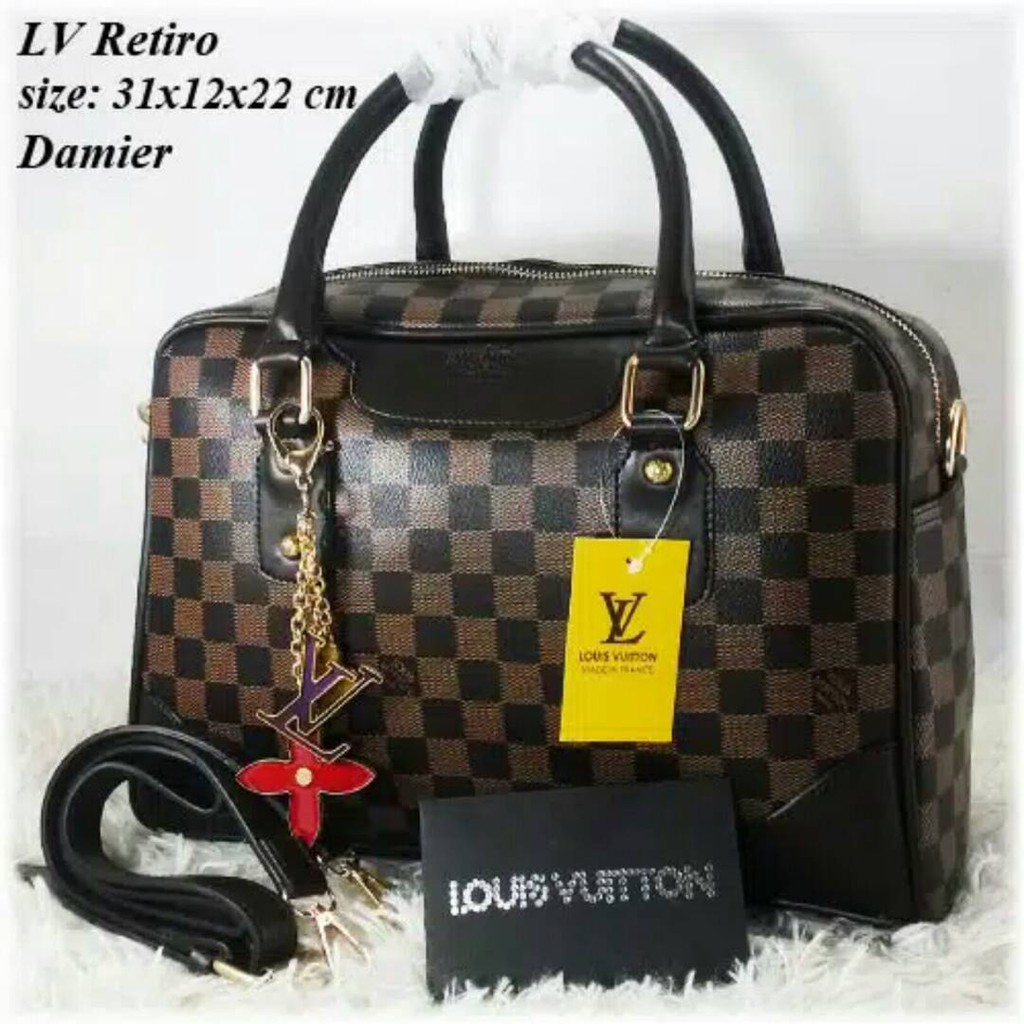 Tas LV Retiro Damier I Tas Wanita I Tas Import I Tas Branded I Tas Terbaru
