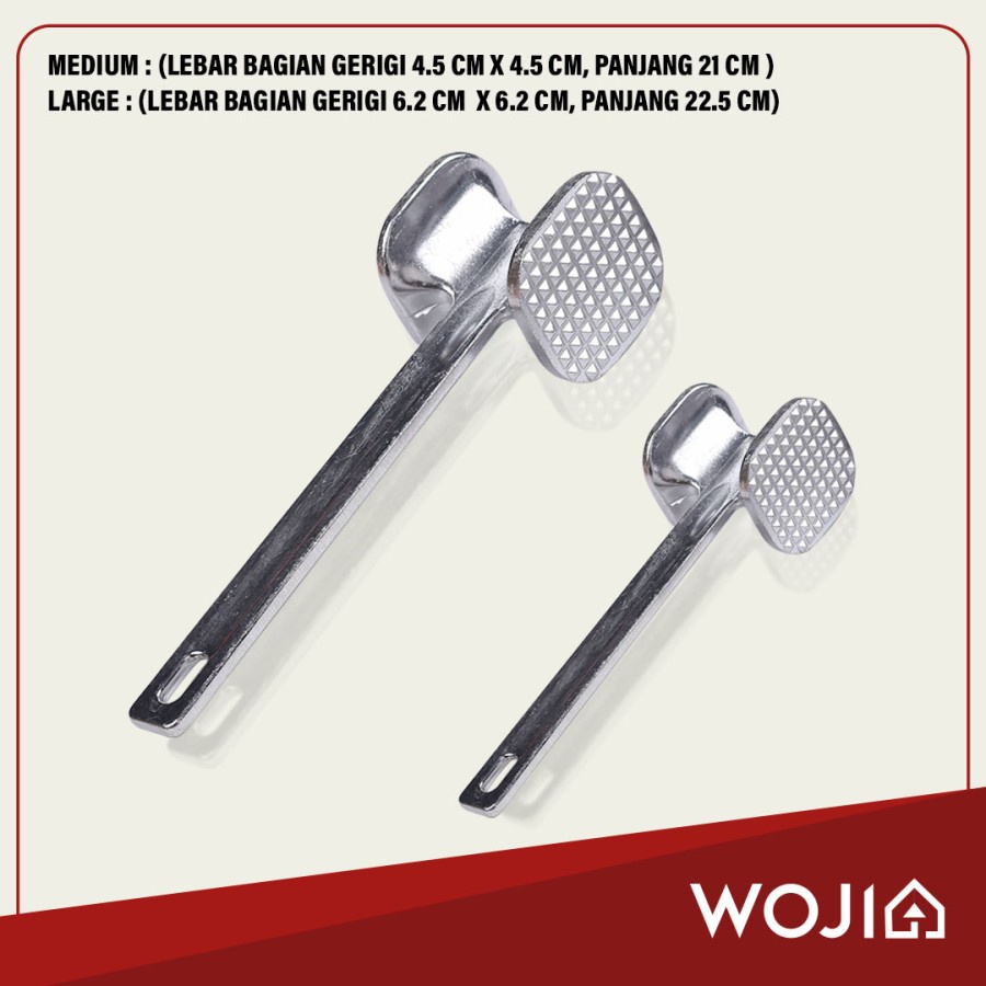 Pemukul Palu Gepukan Pengempuk Daging Meat Hammer Stainless Steel Tenderizer