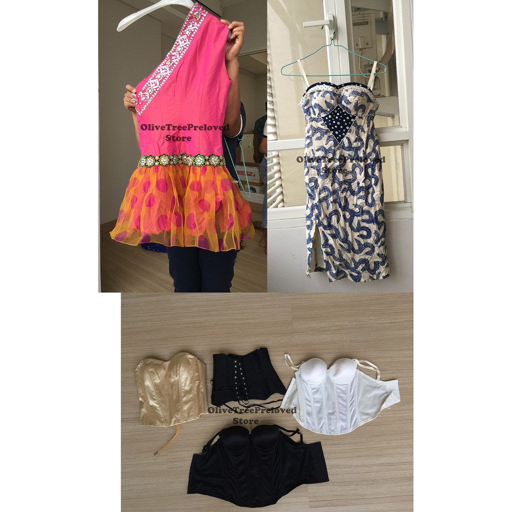 Mini dress & bustier preloved