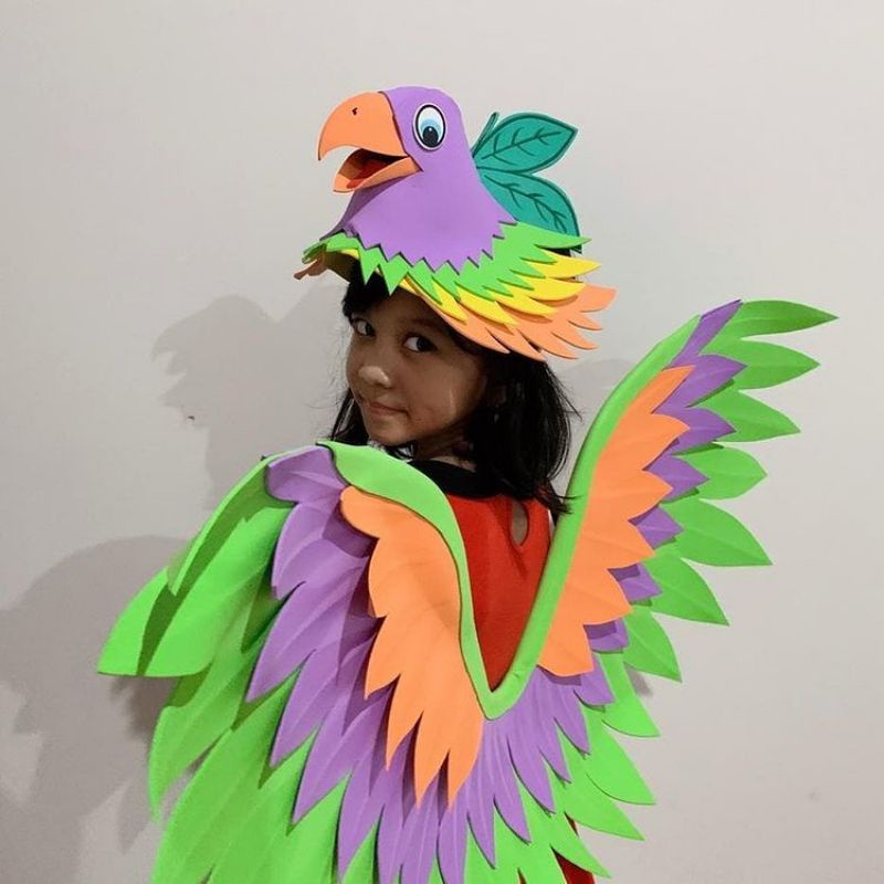 kostum burung cendrawasih