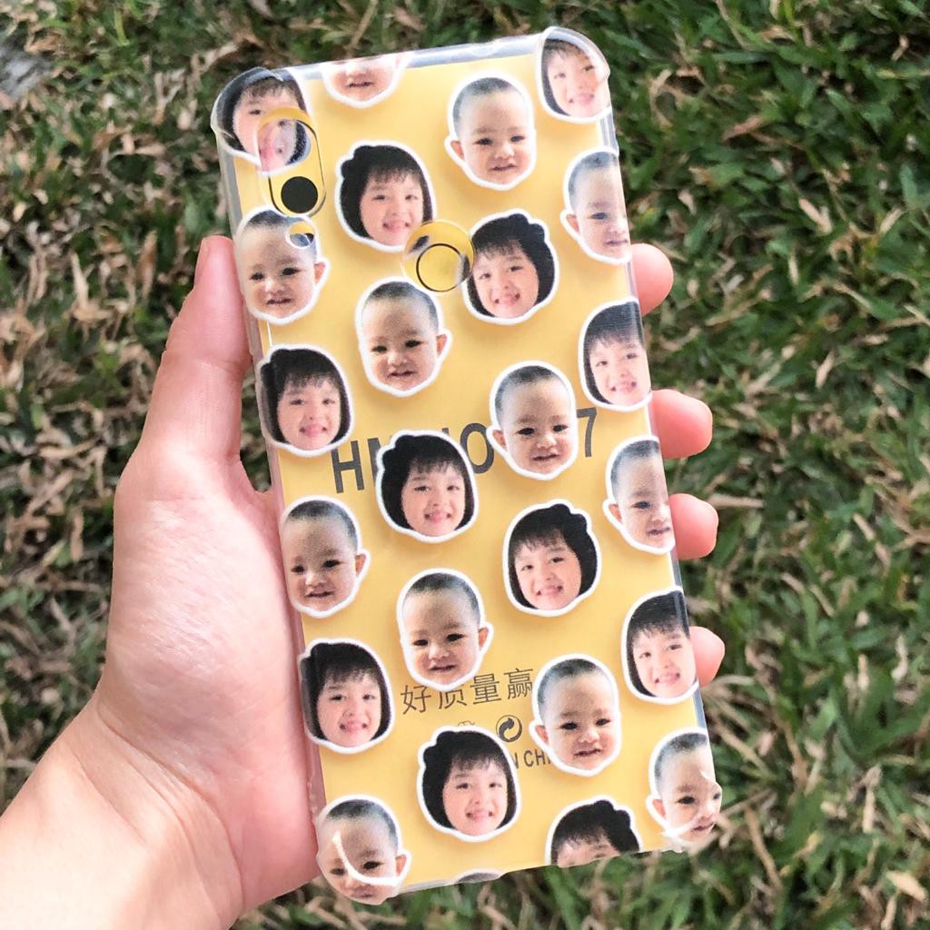 face pattern grid custom foto anticrack printing softcase iphone samsung oppo vivo zenfone nokia all type