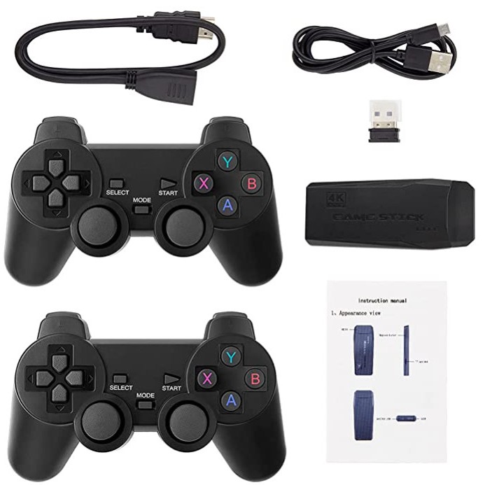 Game Stick 4K Game Console Wireless Gamepad HDMI TV Retro Video Game