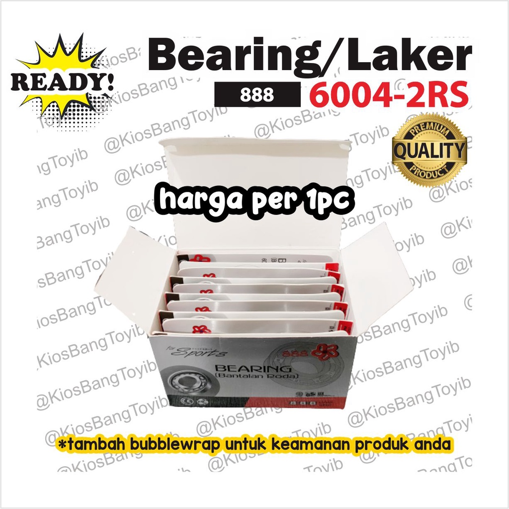 Bearing Laher Laker 6004 2RS (888)