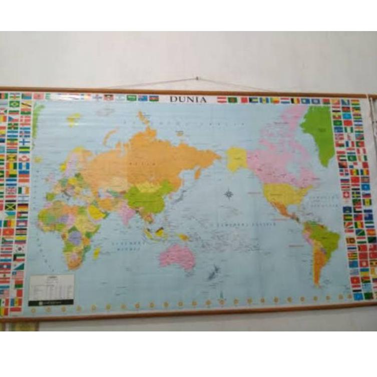 

[KODE PRODUK 6P8GE9133] Peta dunia ( ) Peta dunia edisi Gantung / Peta dunia ukuran sedang, besar & kecil /