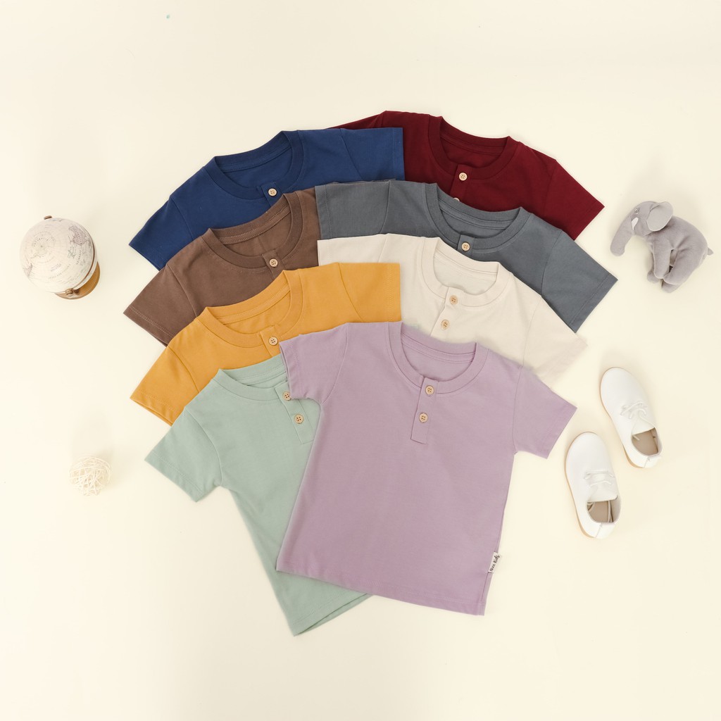 Nice Kids - Button T-Shirt Unisex (1-4 Tahun)