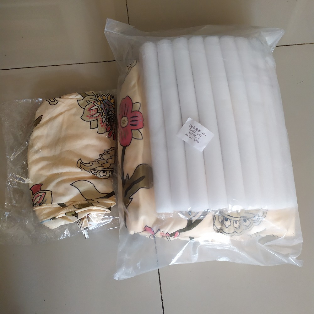Pillow Cover / Sarung Bantal Sofa Motif Bunga Uk: 45x45 Cm